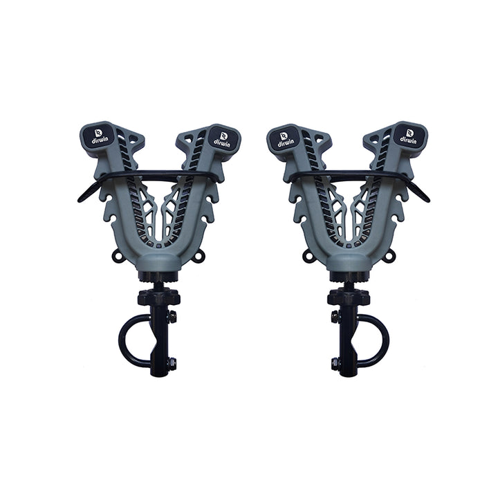 dirwin bike gun and bow rack for electric bikes grey black adjustable