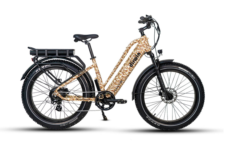 Dirwin Pioneer Plus Fat Tire Electric Bike for offroad desert camo color