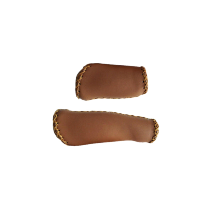 Dirwin Bike Leather Grips brown color