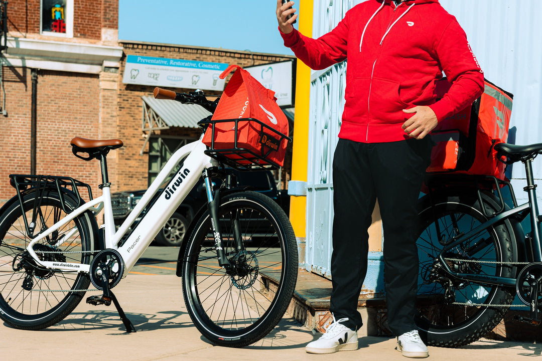 How to Set Up Your DoorDash Delivery Gear on Your New Dirwin Pacer Lite E-Bike