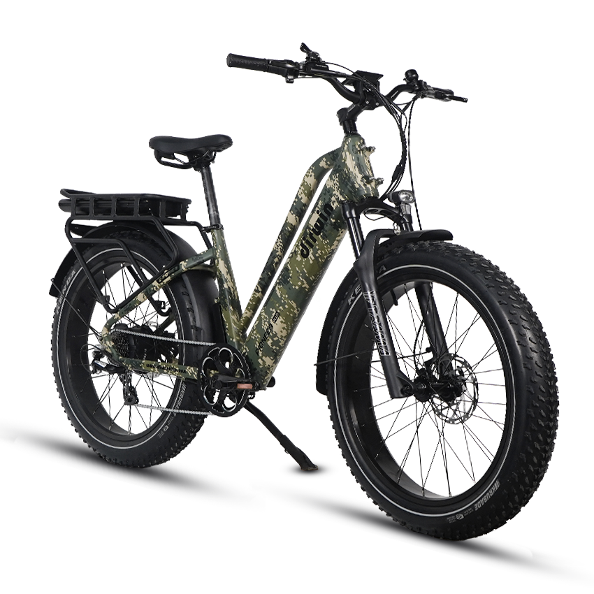 Dirwin Pioneer Plus Fat Tire Electric Bikes In Camo